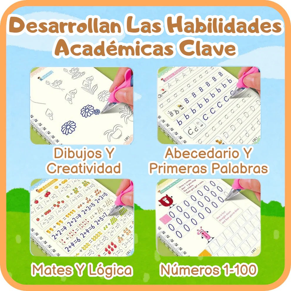 Set 4 Cuadernos Mágicos